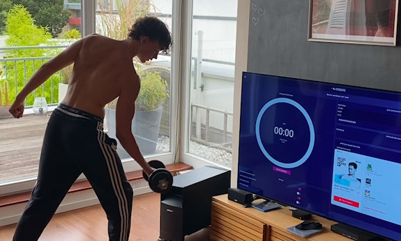 Use the Workout-Time App on your phone, tablet, PC, and TV